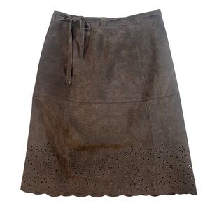 ISAAC MIZRAHI for Target | Suede Leather Skirt Size 6